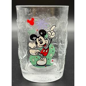 Vintage McDonalds 2000 Walt Disney World Celebration Mickey Mouse Glass